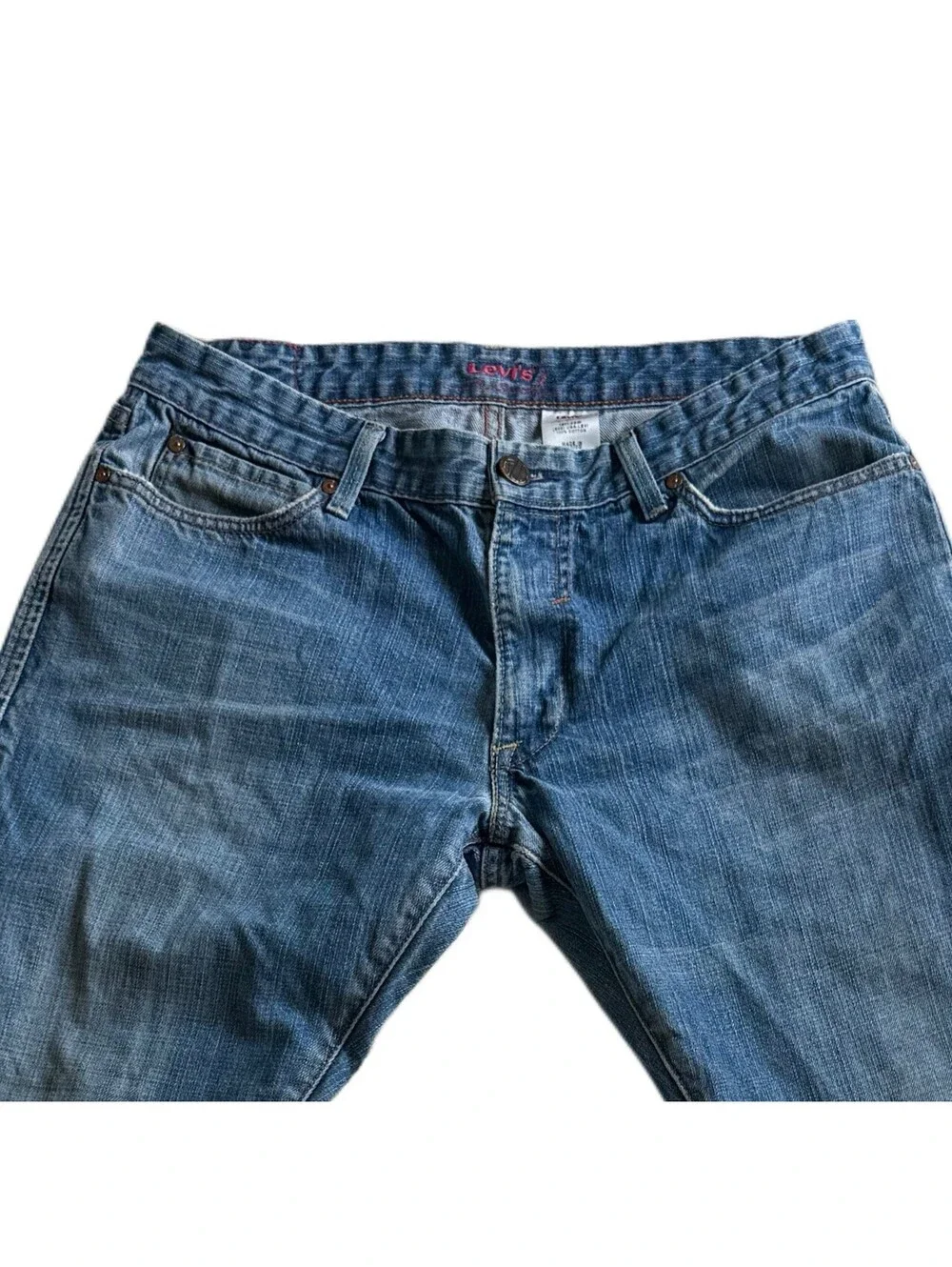 Levi’s Red Collection Men’s Slim Straight Jeans W36 L30 Blue 100% Cotton